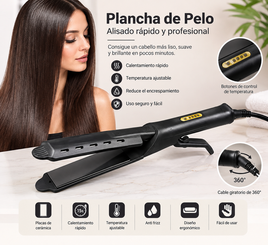 oleobiotica Plancha de Pelo con Iones Negativos