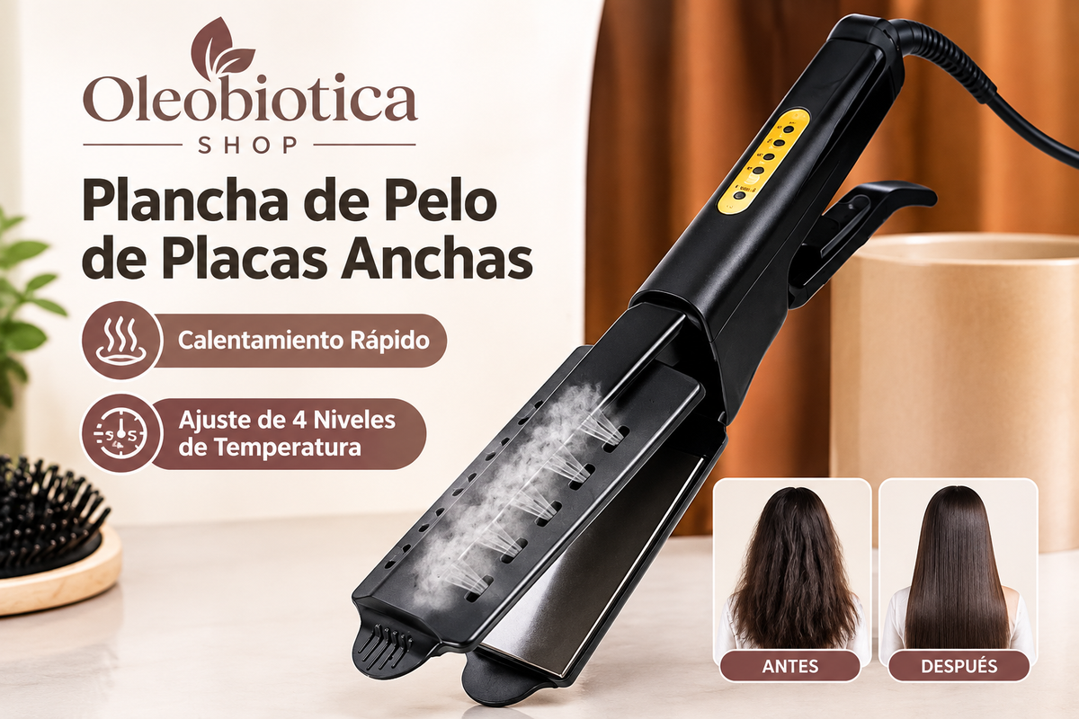 oleobiotica Plancha de Pelo con Iones Negativos